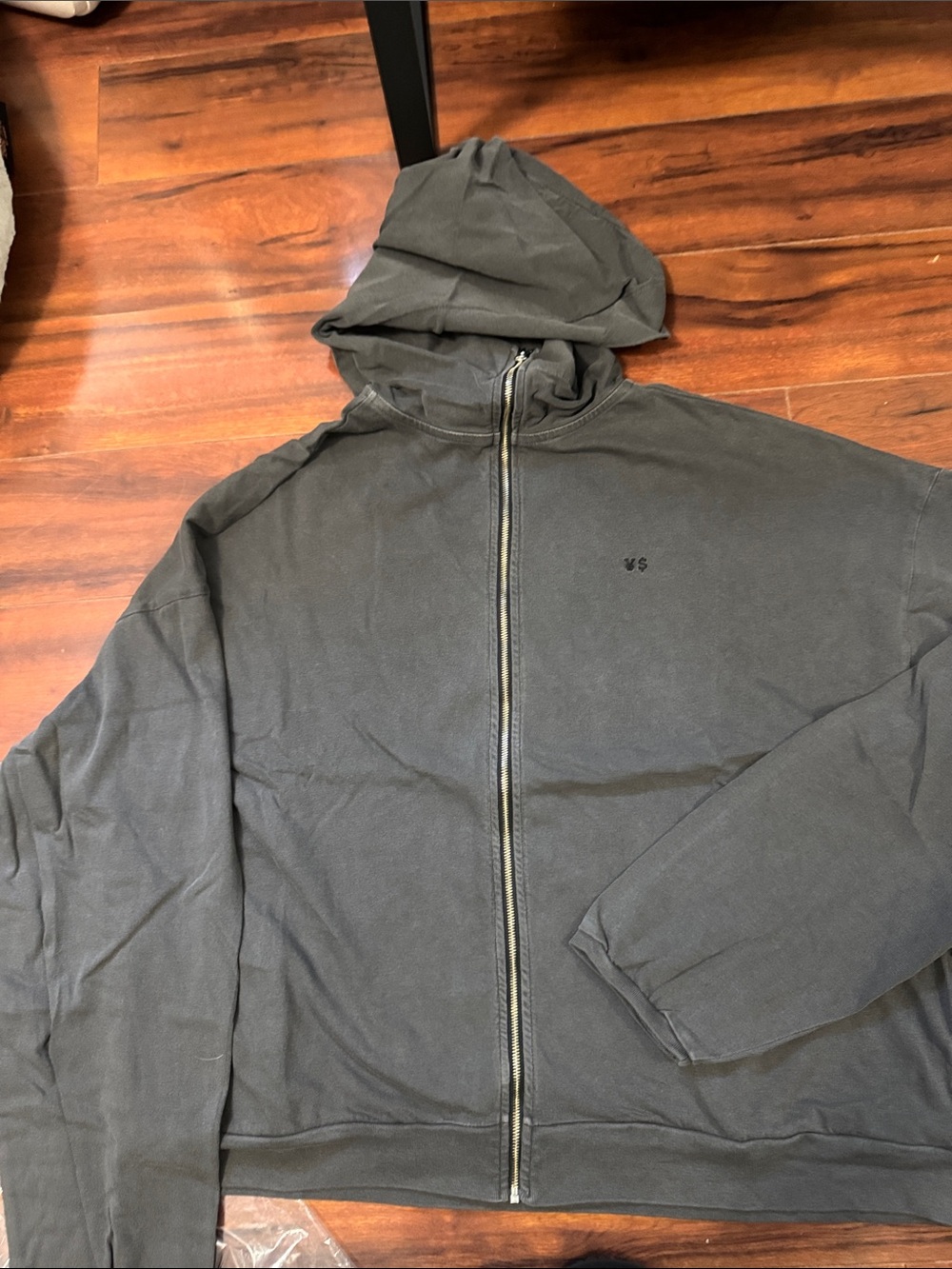 Yeezy women’s/Men's Charcoal Gray Zip Hoodie Jacket